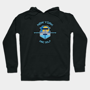 New York Disc Golf - State Flag Black Hoodie